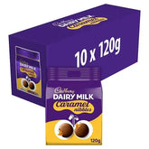 Cadbury Dairy Milk Caramel Nibbles Chocolate Bag 120g (Case of 10)  Adomoo